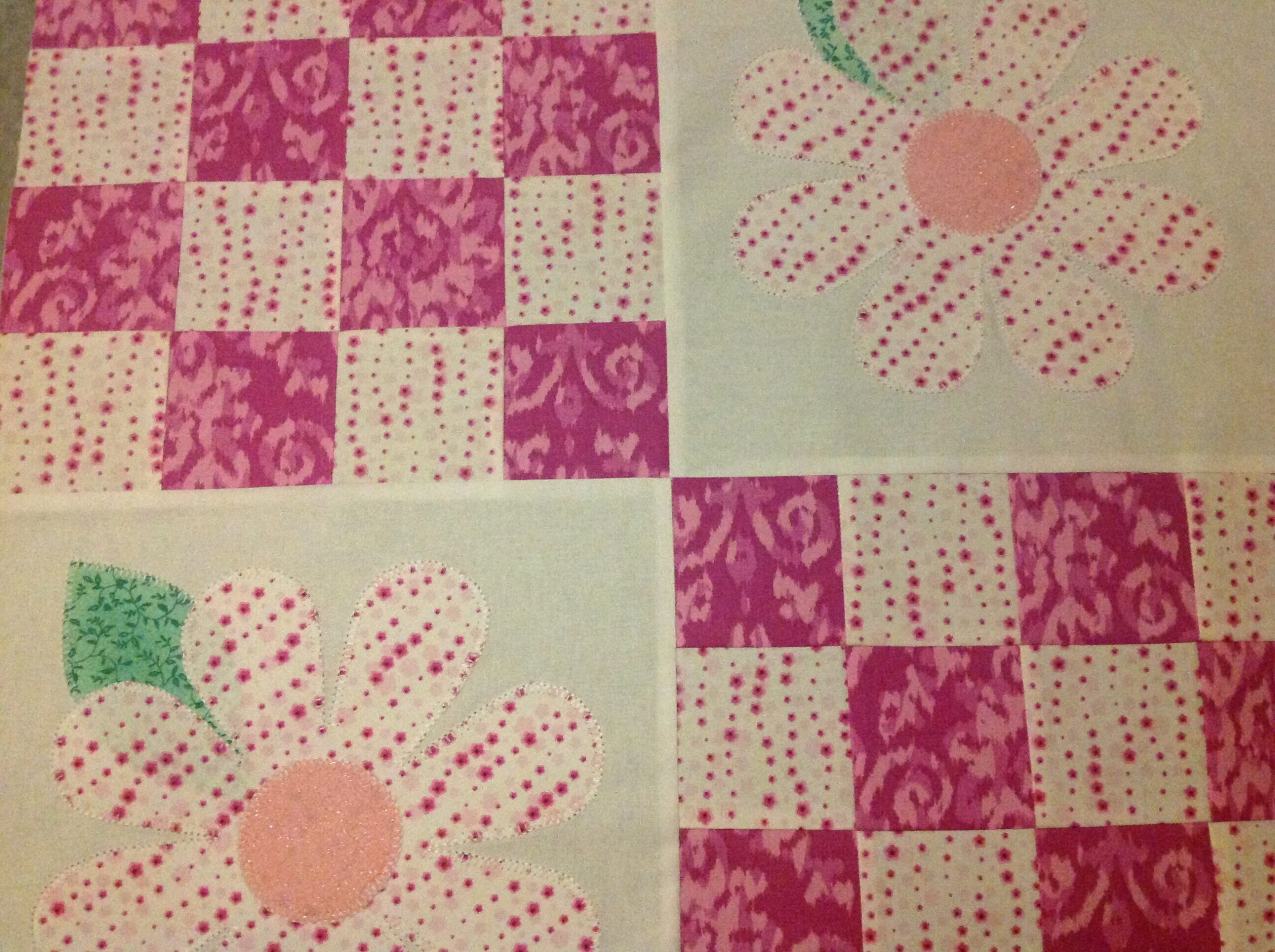 Spring Daisy Quilt Pattern with Quilters Grid Interfacing Sew With Beth